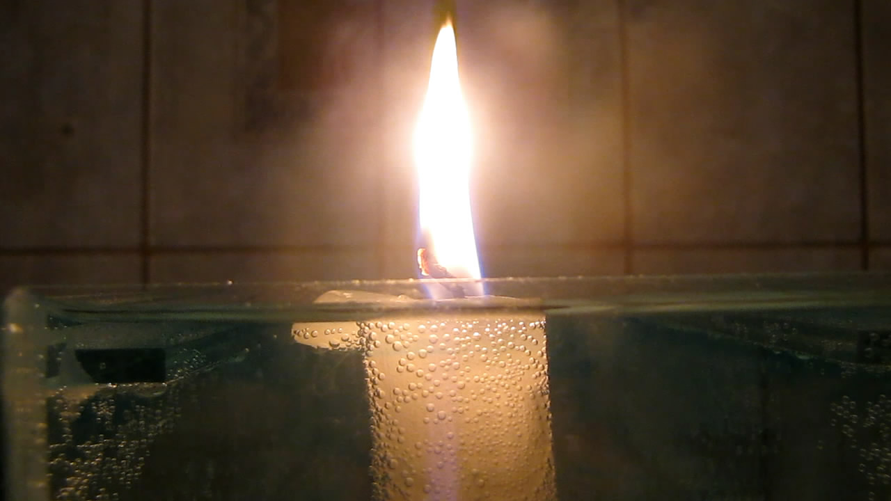    ? Does candle burn under water?